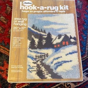 Latch Hook Rug Kit Vintage mid century design